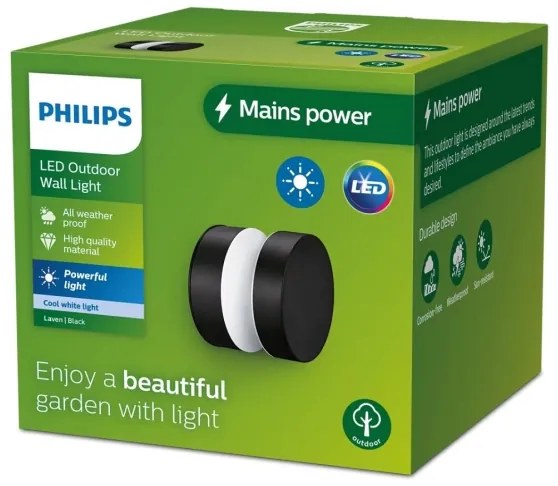 Philips - LED Vonkajšie nástenné svietidlo LAVEN LED/6W/230V 4000K IP44