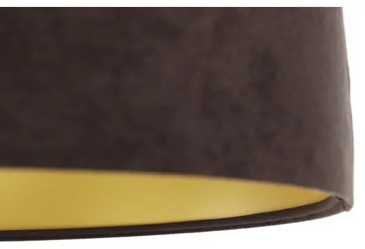 Luster na lanku SWING 1xE27/60W/230V hnedá/béžová/zlatá