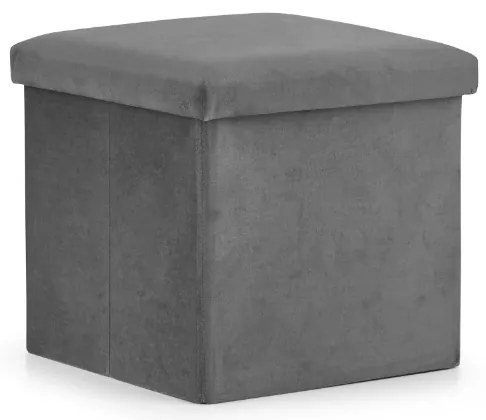 Skladacia taburetka s úložným priestorom "M" tmavo sivá