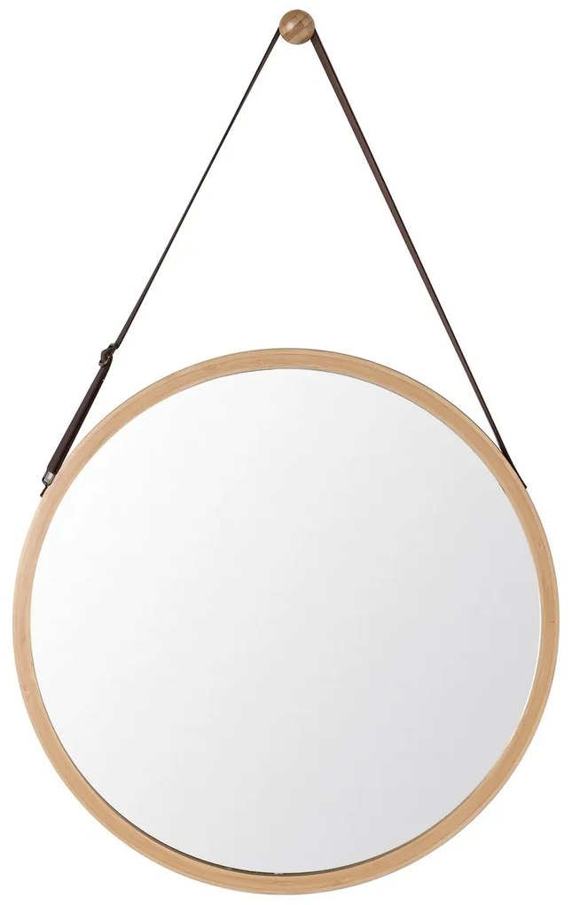 Nástenné zrkadlo B053 NAT, bambus