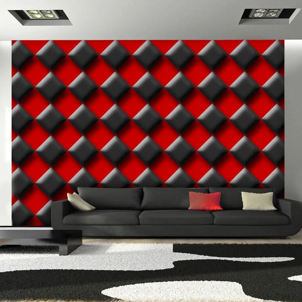 Fototapeta Bimago - Red & Black Chessboard + lepidlo zadarmo 400x280 cm