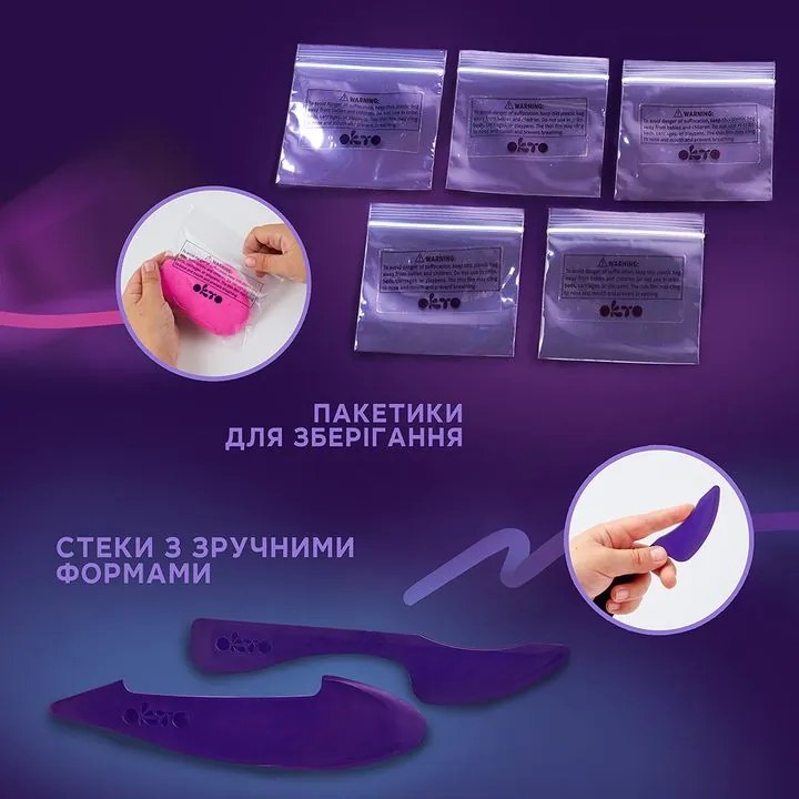 OKTO kreatívna sada samotvrdnúcej hmoty 36 odtieňov