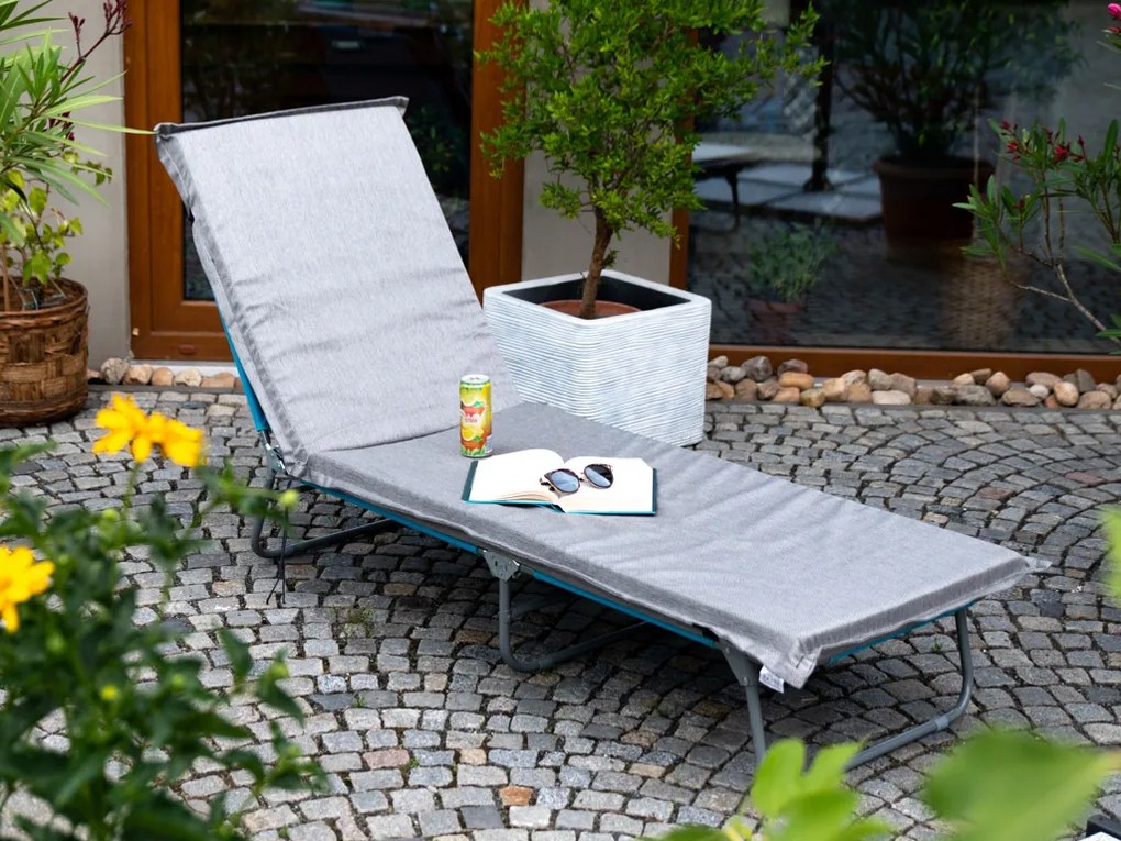 Polstrovanie / podsedák na ležadlo SHINE sivé