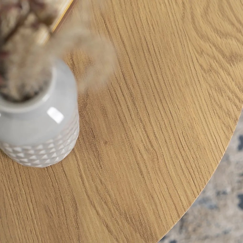 PROXIMA.store - Dizajnový konferenčný stolík CONNY FARBA: dub, FARBA NÔH: čierna