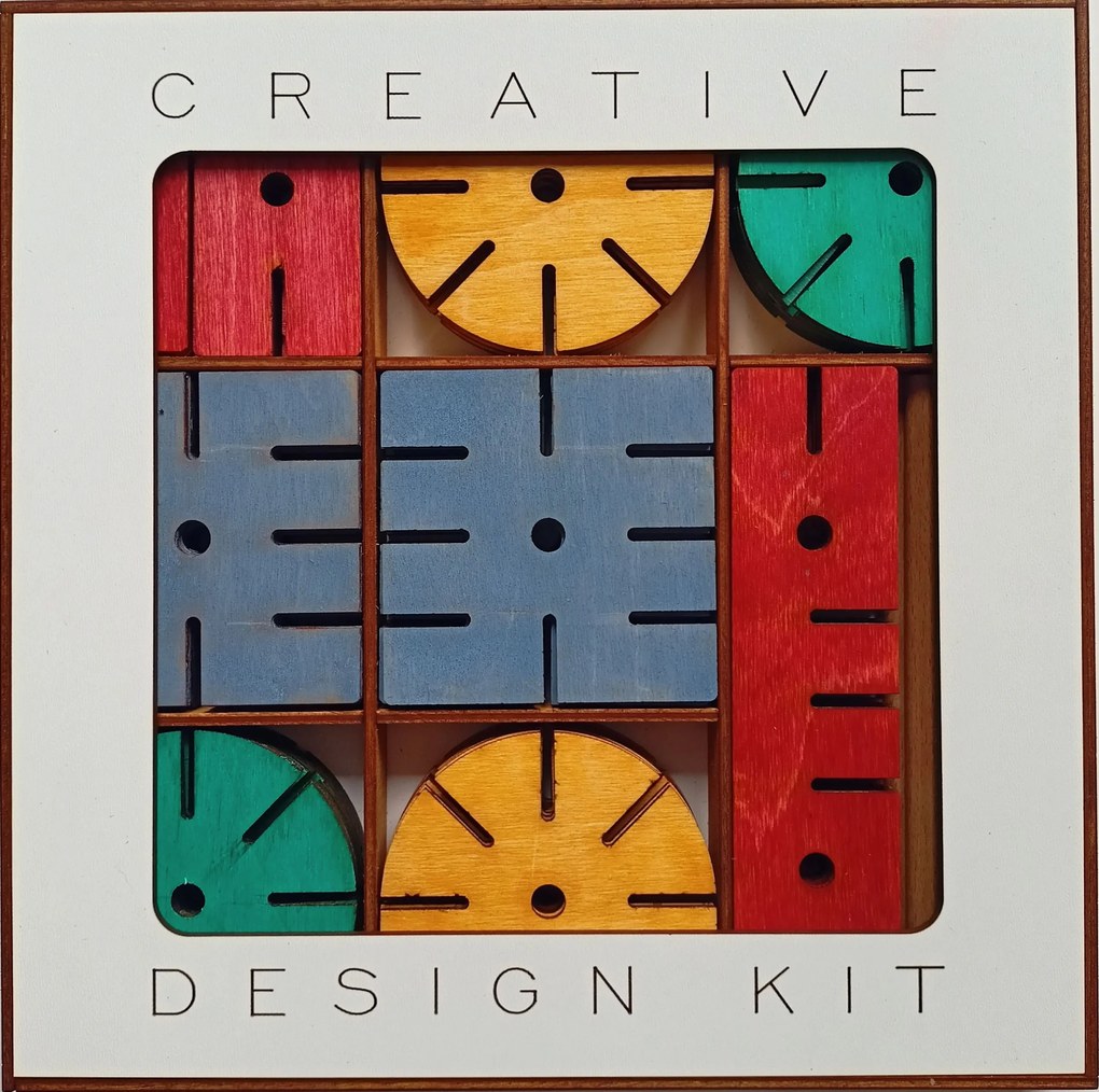 Stavebnica Creative design kit - farebná
