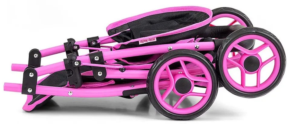 Detský športový kočík pre bábiky Milly Mally Natalie Prestige Black