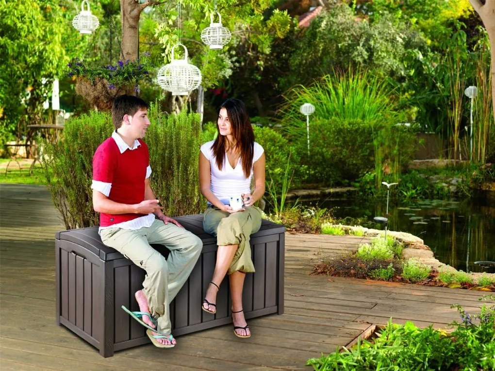 KETER GLENWOOD 390L Záhradný úložný box 128 x 65 x 61 cm, hnedá 17193522