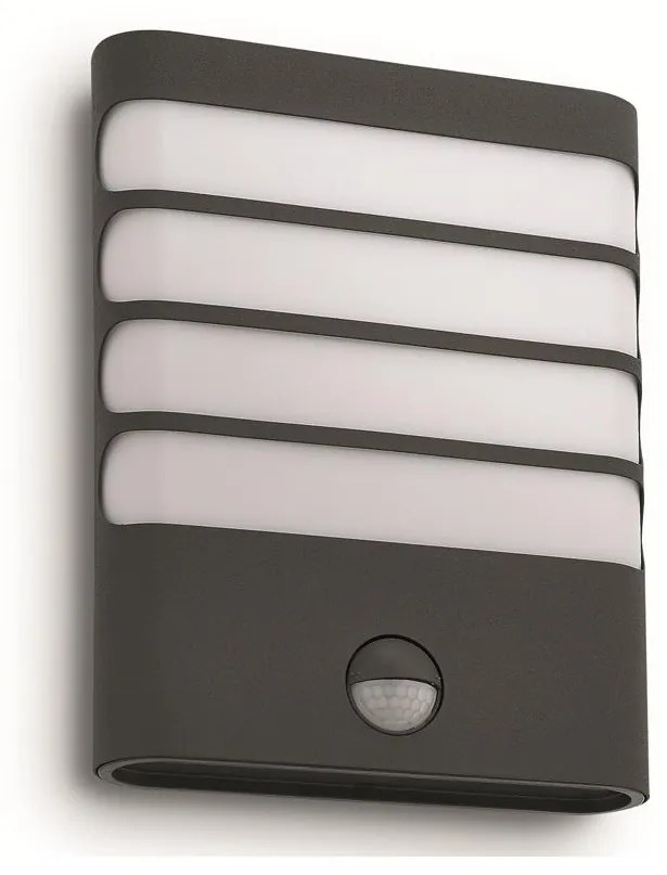 Philips 17274/93/16-LED Vonkajšie svietidlo so senzorom RACCOON 1xLED/3W/230V IP44