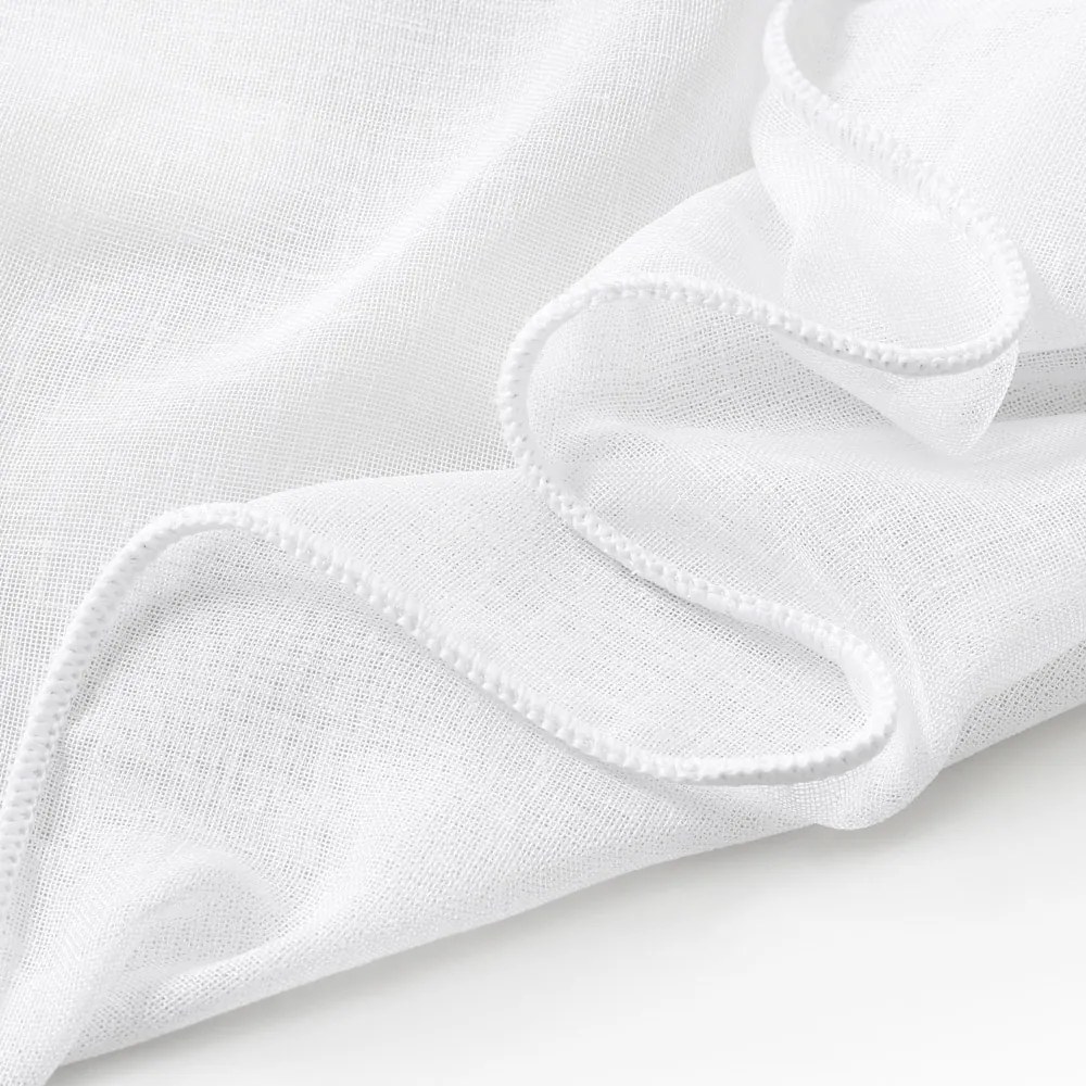 Záclona - biely režný vzor s olovkom ZAC-022 výška 305 cm Iba metráž