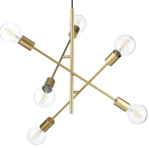 ONLI - Luster na lanku CROSS 6xE27/22W/230V