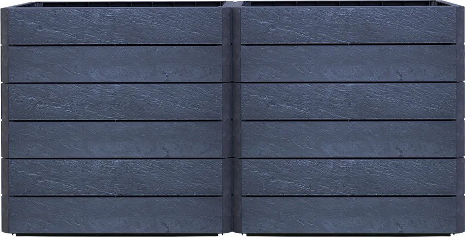 Garantia Ergo Vario 2 Vysoký záhon Stone, plast, 120 × 80 × 75 cm, antracit