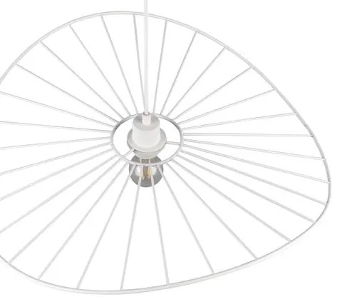 Biele závesné svietidlo ø 60 cm Chapeau – Trio