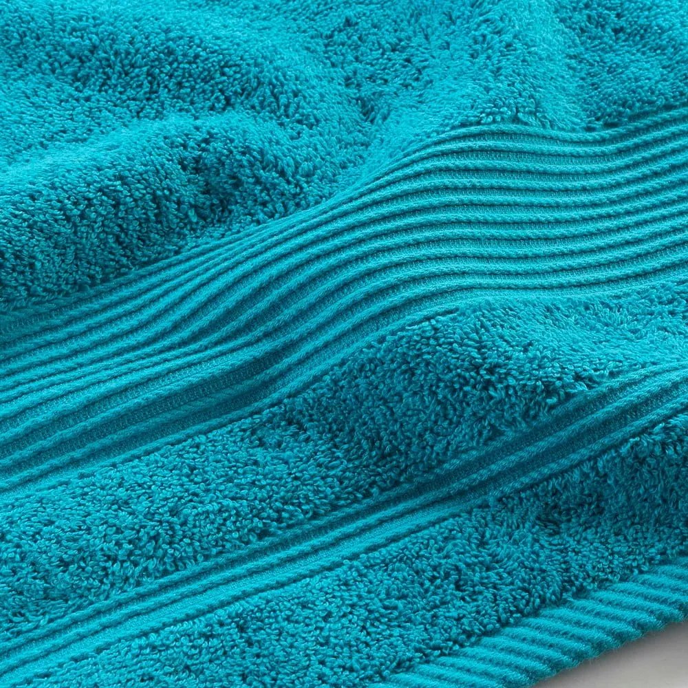 Modrá froté bavlnená osuška 90x150 cm Tendresse – douceur d'intérieur