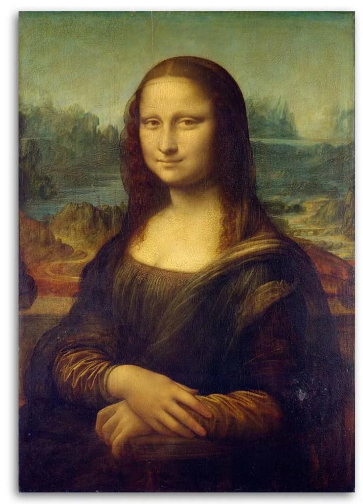 Obraz na plátně REPRODUKCE Mona Lisa - Da Vinci, - 80x120 cm