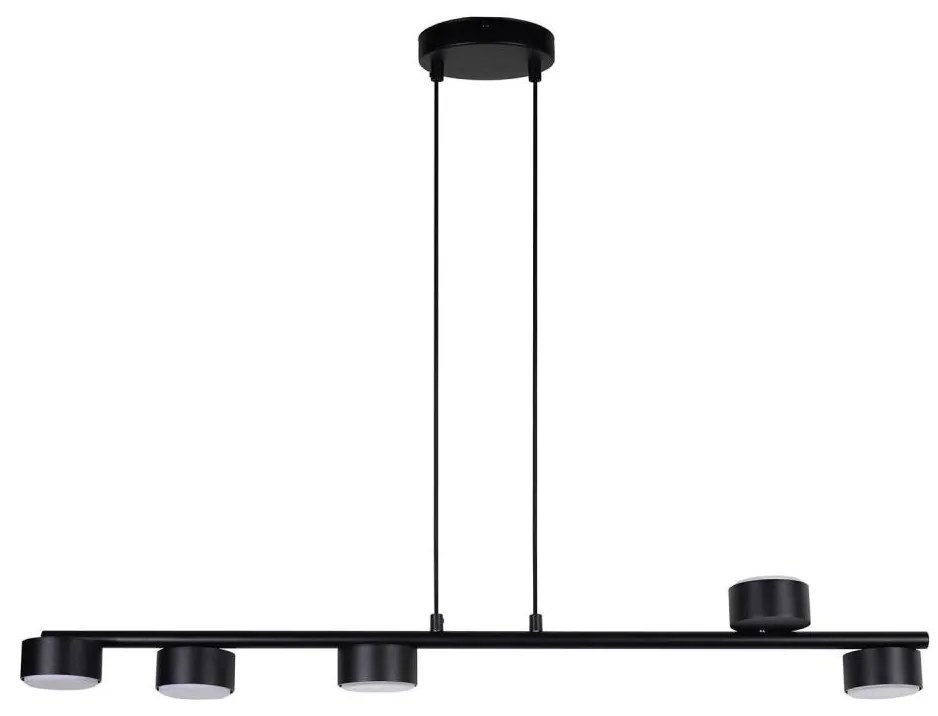 Luster na lanku PUNTO 5xGX53/12W/230V čierna