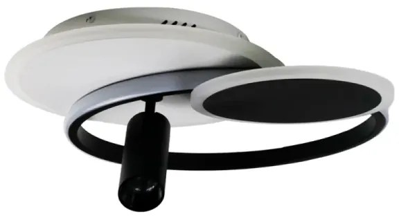 LED Stmievateľné svietidlo LED/65W/230V 3000-6500K biela/čierna + diaľkové ovládanie