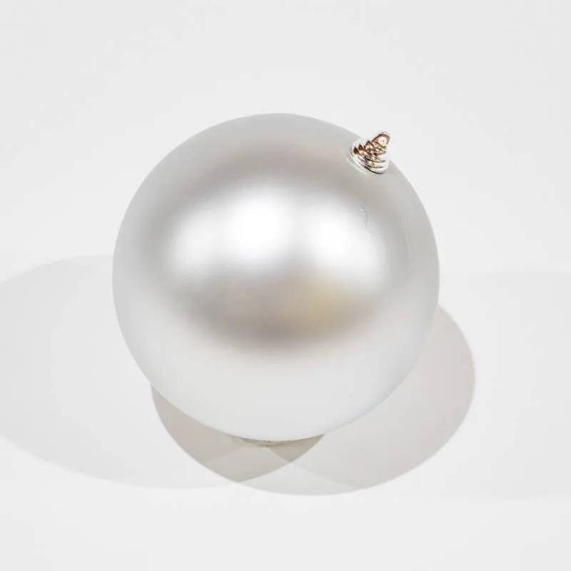 DECOLED Plastová koule, pr. 20 cm, stříbrná, matná