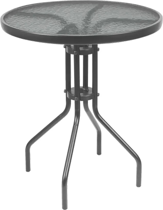 CH Sivý okrúhly záhradný stôl Peon