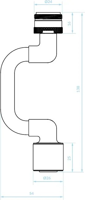 Kuchinox Kuchinox, multifunkčný perlátor M24, čierna, LAV-CPW_70U5