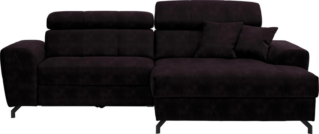 XXXLutz ROHOVÁ SEDAČKA, textil, baklažánová Carryhome - Sedačky - 000812004417
