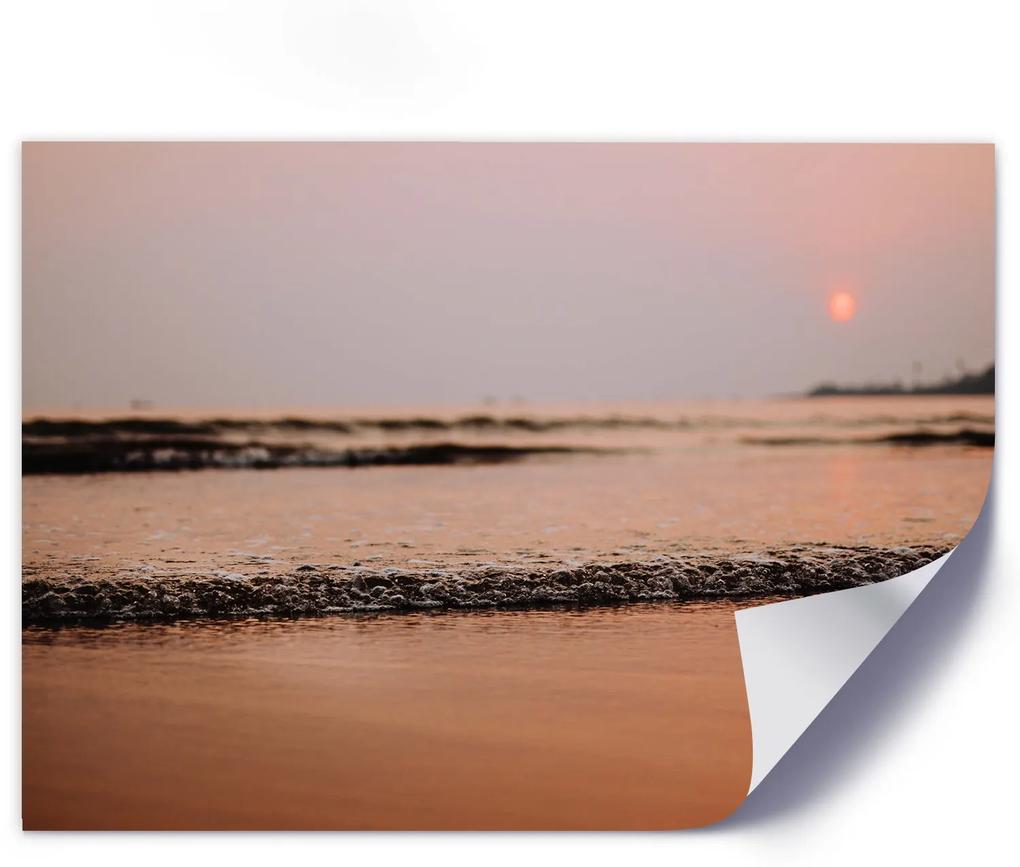 Gario Plagát Západ slnka na pláži Farba rámu: Bez rámu, Rozmery: 45 x 30 cm