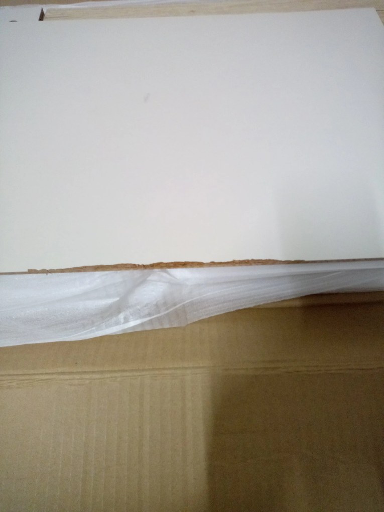 AKCIA TV stolík FROST 120x40 cm biely, dekor dub alpský II. akosť