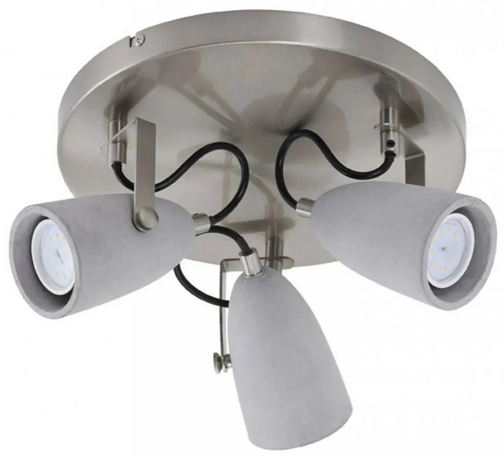 Briloner 2529-032 - LED Bodové svietidlo THIMBLE 3xGU10/5W/230V betón