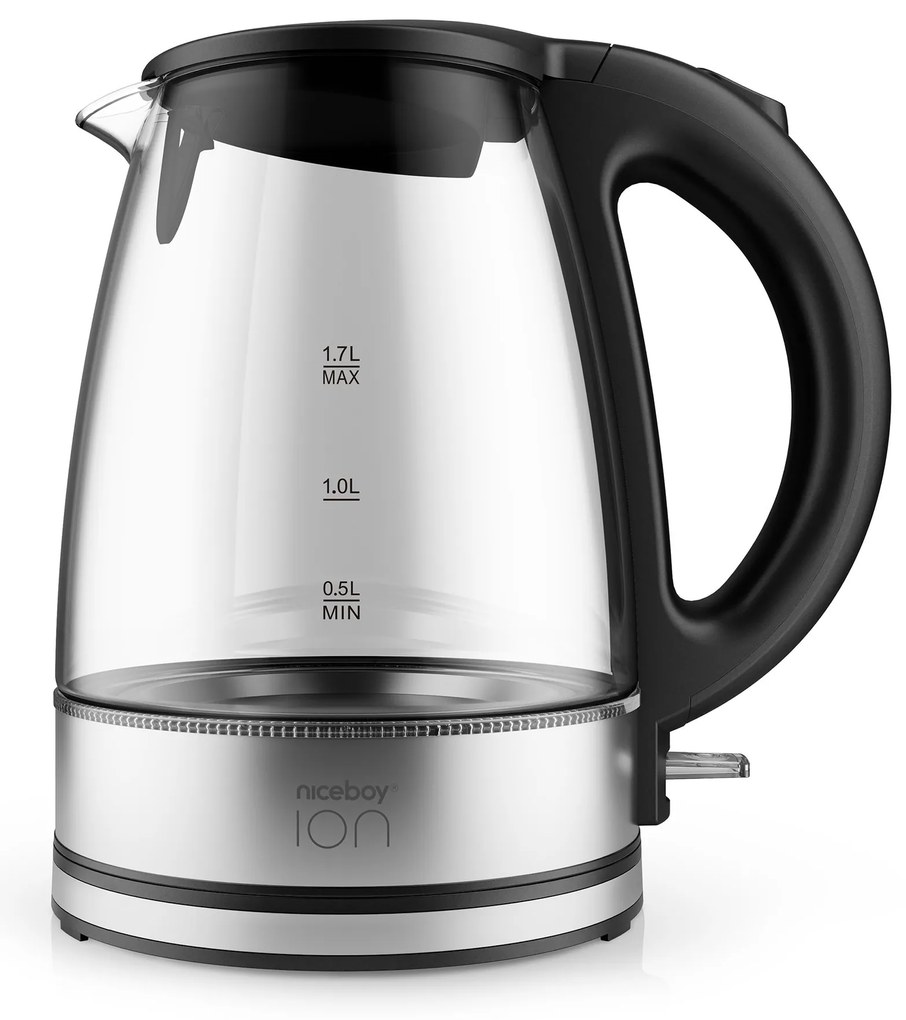 Rýchlovarná kanvica Kettle K1 Crystal Glass Black