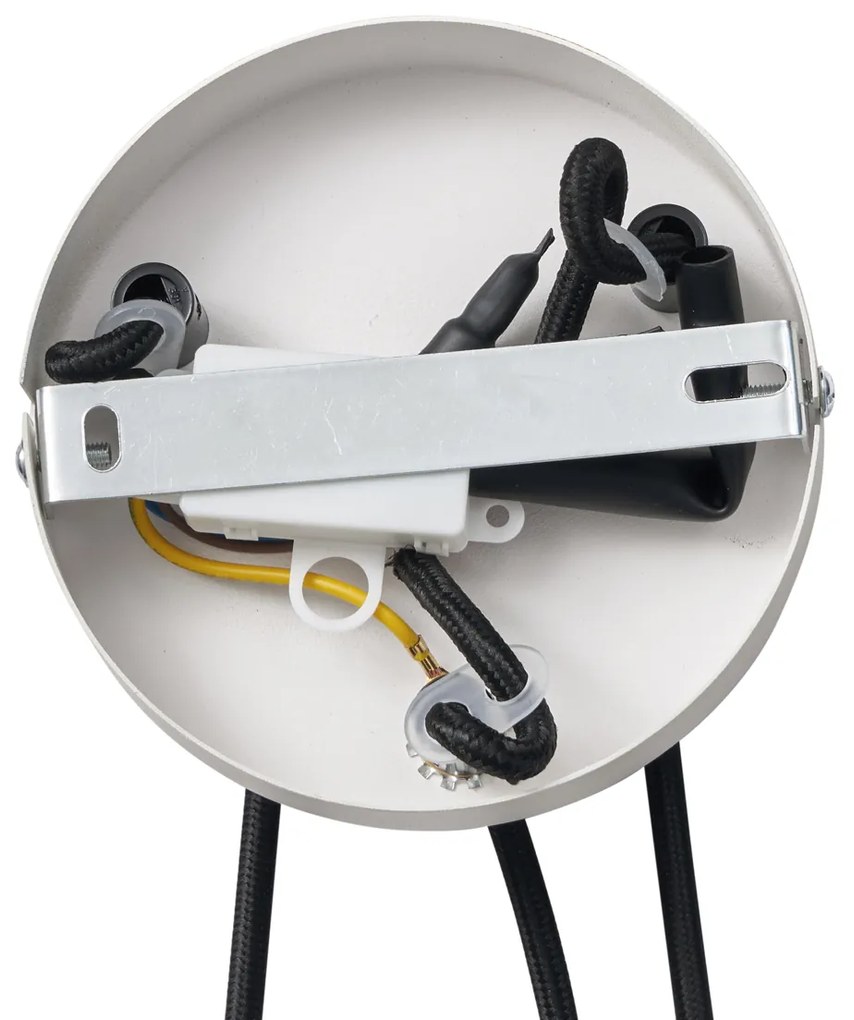 Japandi závesná lampa béžová 50cm 3-svetelná - Plu