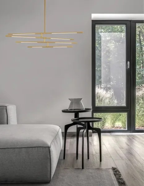 LED luster Raccio 84 zlaté