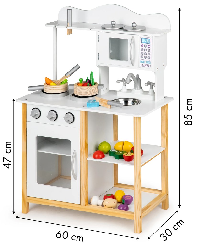 Drevená kuchynka pre deti + príslušenstvo