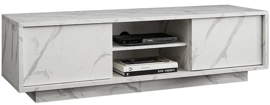 TV stolík Basic mramor biela