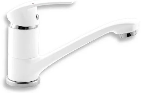 Novaservis Metalia 57 drezová batéria s otočným ramienkom biela/chróm 57096.1