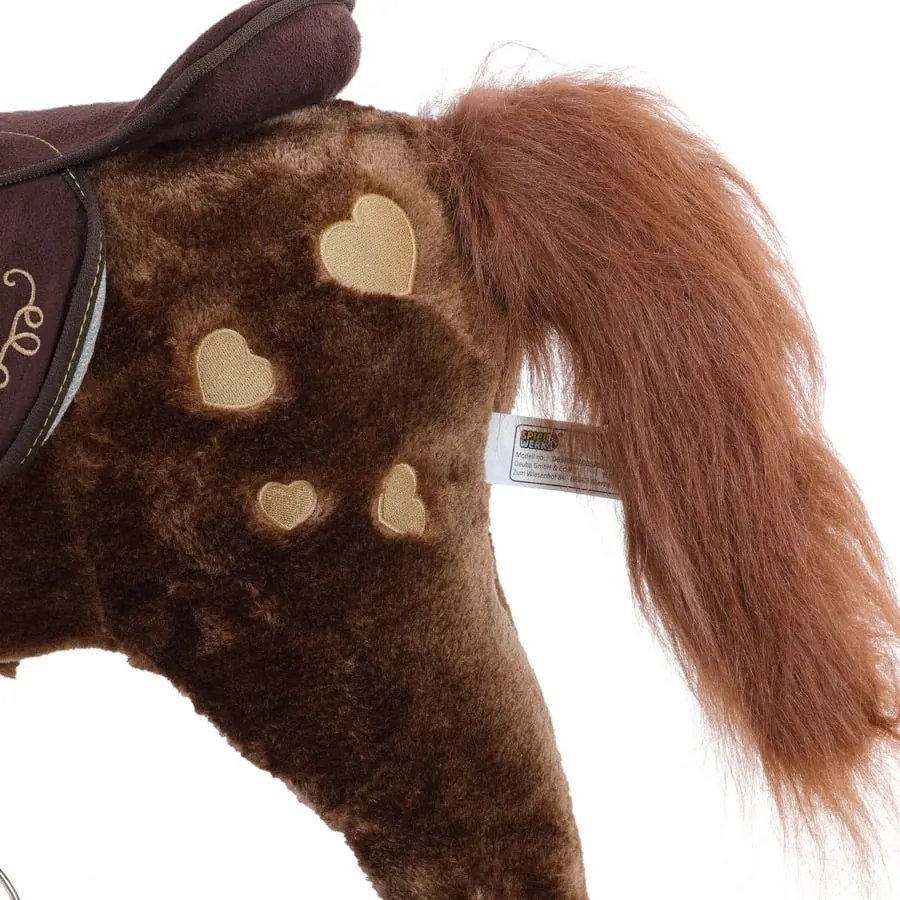 Hojdací koník hnedý so zvukovým efektom Spielwerk