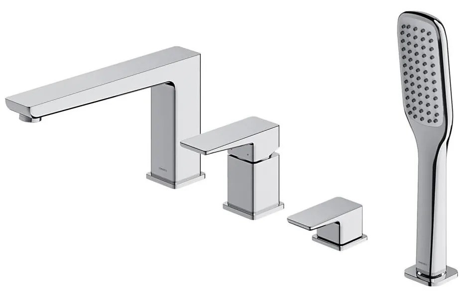 OMNIRES PM7432CR - Vaňová batéria 4-otvorová PARMA lesklý chróm