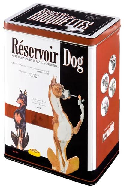 Dóza na sušienky pre psy "Reservoir Dog" 18x13x27 cm, plech
