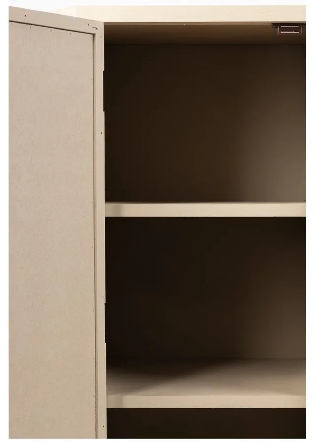 Krémová ratanová skrinka 80x100 cm Amaya – White Label