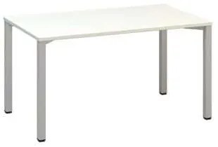 Kancelársky stôl Alfa 200, 140 x 80 x 74,2 cm, rovné vyhotovenie, dezén biely, RAL9022