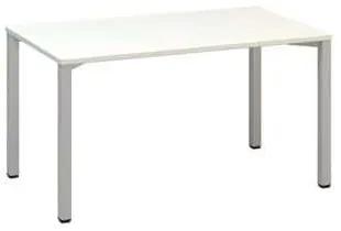 Kancelársky stôl Alfa 200, 140 x 80 x 74,2 cm, rovné vyhotovenie, dezén biely, RAL9022