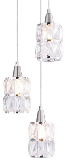 Globo 15760-3 - Krištáľový luster na lanku WOLLI 3xE14/40W/230V
