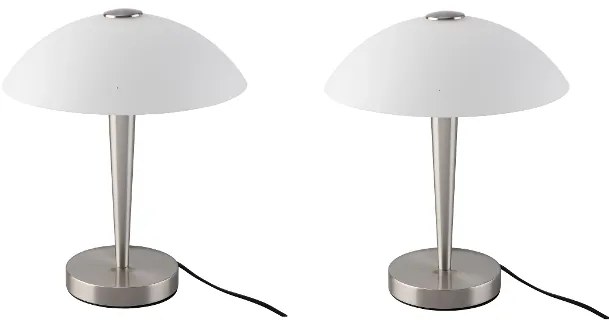 Livarno home Stolná LED lampa s dotykovou funkciou (kupolový tvar), 2 kusy  (800011130)