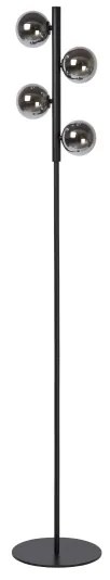 Lucide 45774/04/30 - Stojacia lampa TYCHO 4xG9/28W/230V čierna