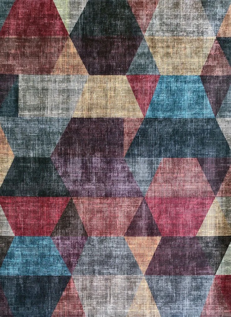 Koberec Porte 2032 MULTI – viacfarebný so vzorom, 100% polyester Rozmer: 160x220 cm