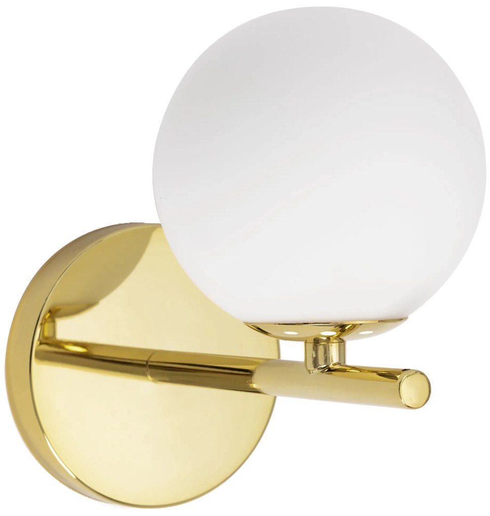 Toolight - nástenné sklenené svietidlo Classic APP684-1W, zlatá, OSW-05639