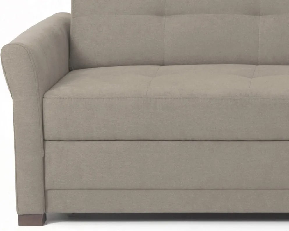 Rohová sedacia súprava Harris, hnedo-béžová taupe látka, pravý roh