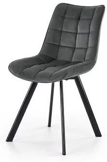 Jedálenská stolička: K332 - tkanina tmavosivá