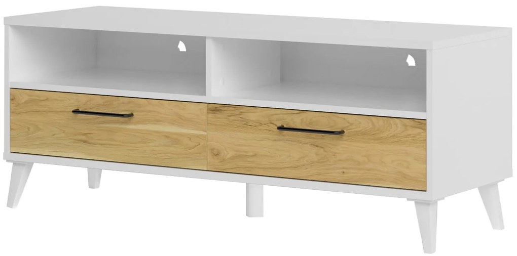 Televízny stolík Barris 24 120 cm orech americký/biely