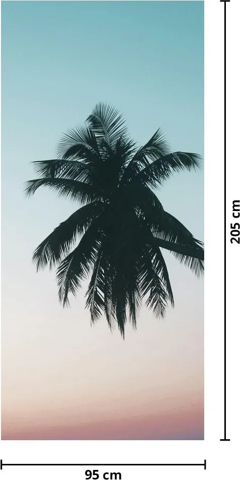 Fototapeta na dvere - Palma na Bali (95x205cm)