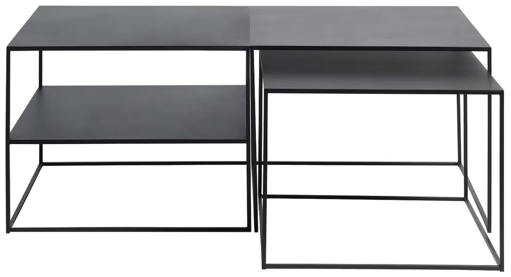 Dizajnový konferenčný stolík Kalean 65 cm čierny