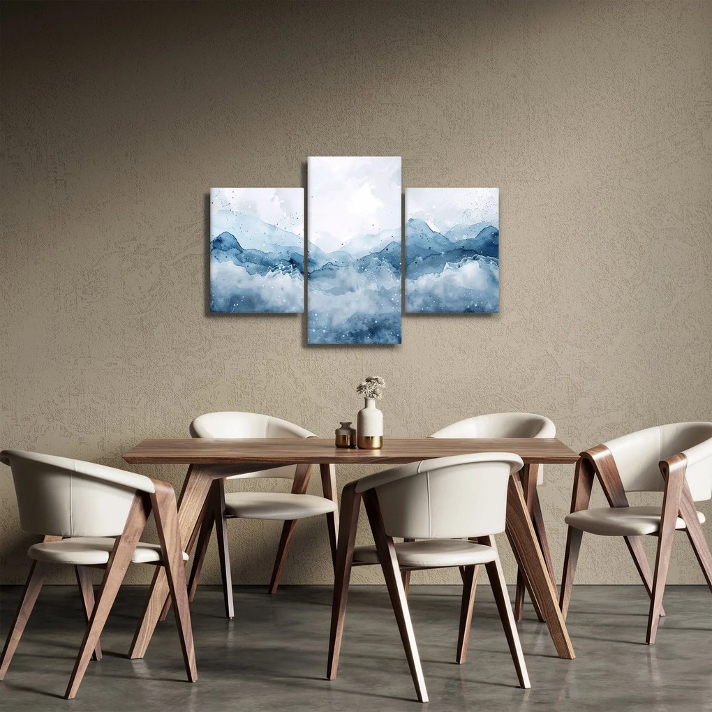 Obraz - Mraky a vlny, akvarel (90x60 cm)